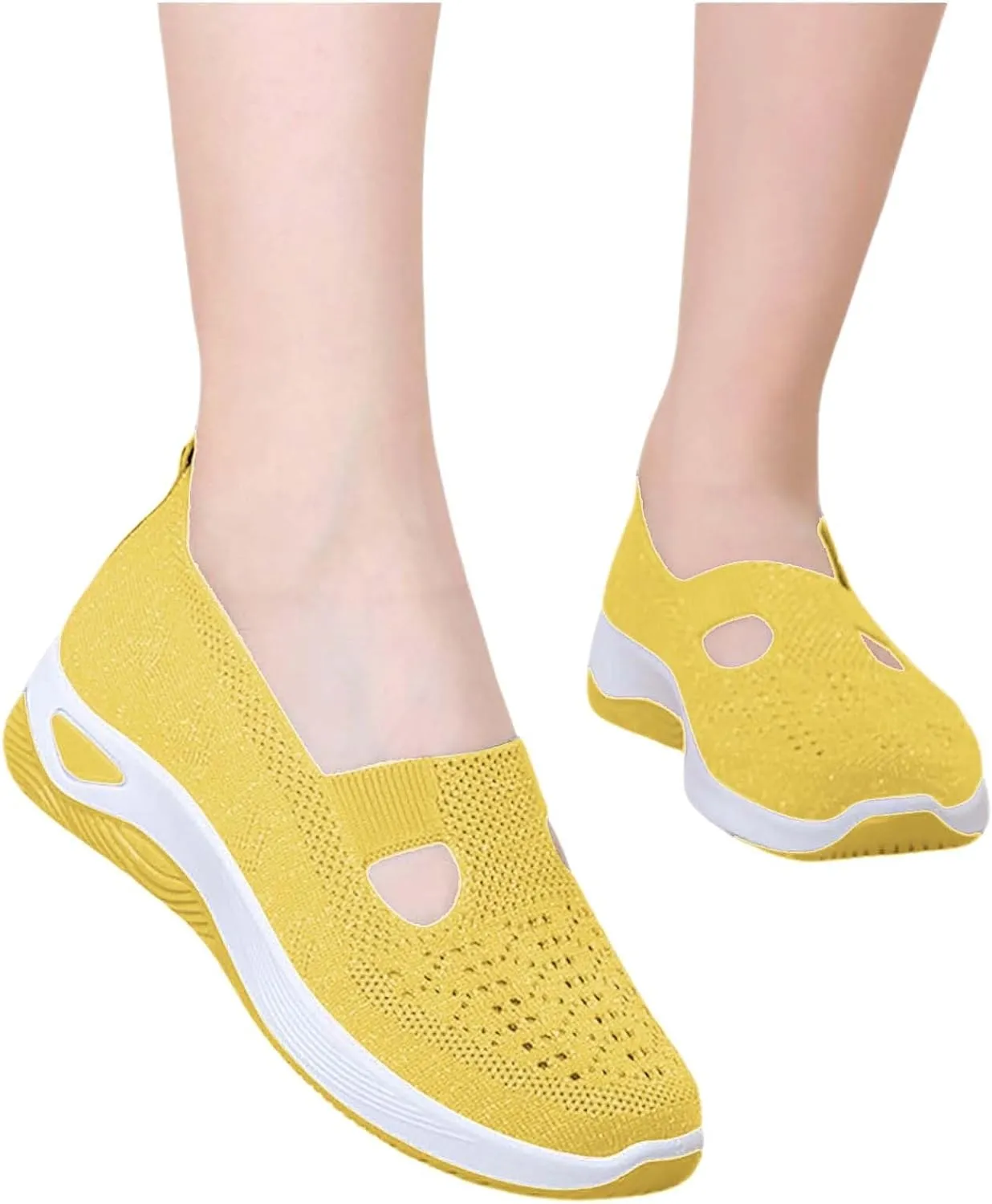 Orthopedic Shoes for Women Wide Width Breathable Walking Comfortable Non Slip Service Lightweight Sneakers