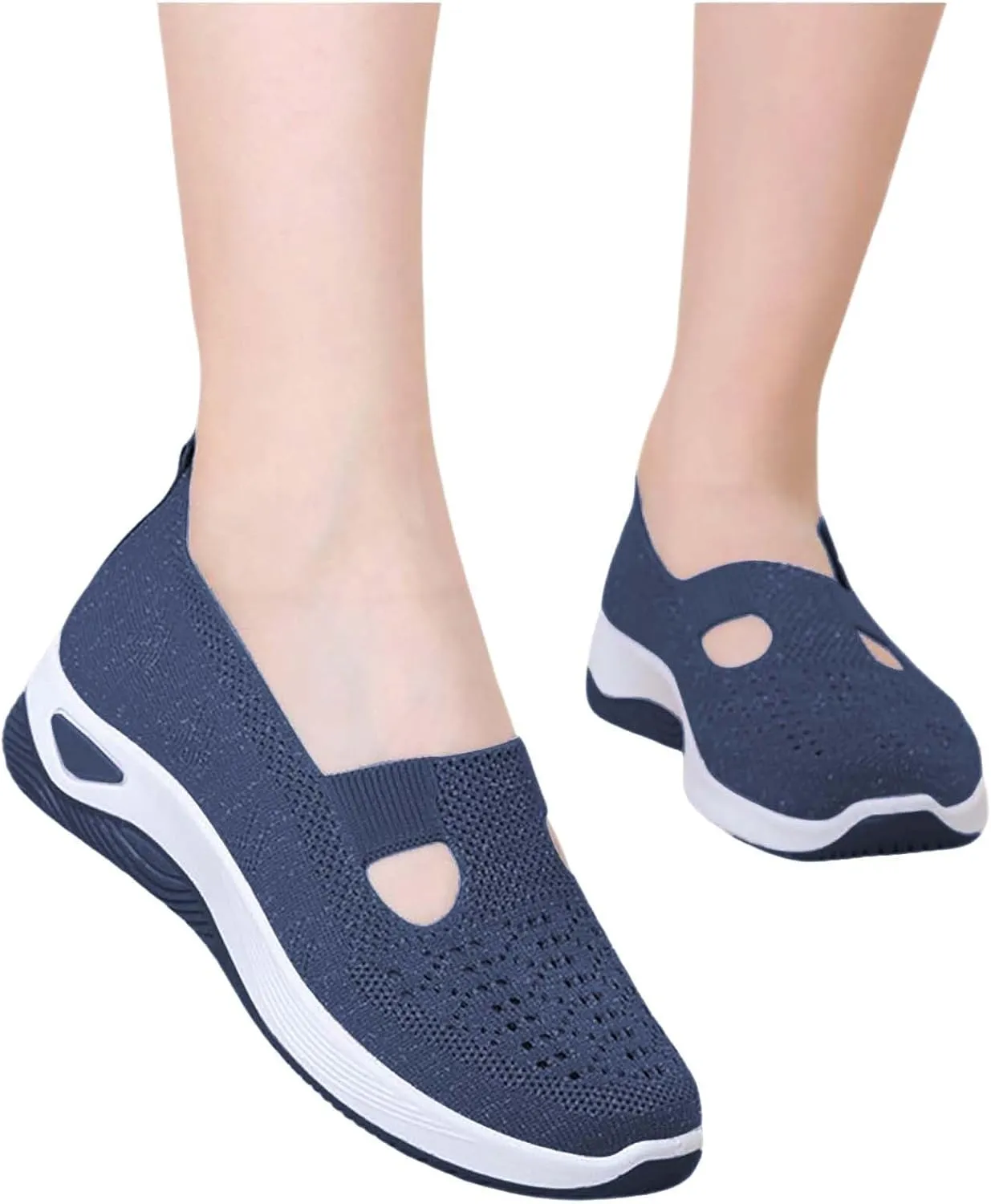 Orthopedic Shoes for Women Wide Width Breathable Walking Comfortable Non Slip Service Lightweight Sneakers