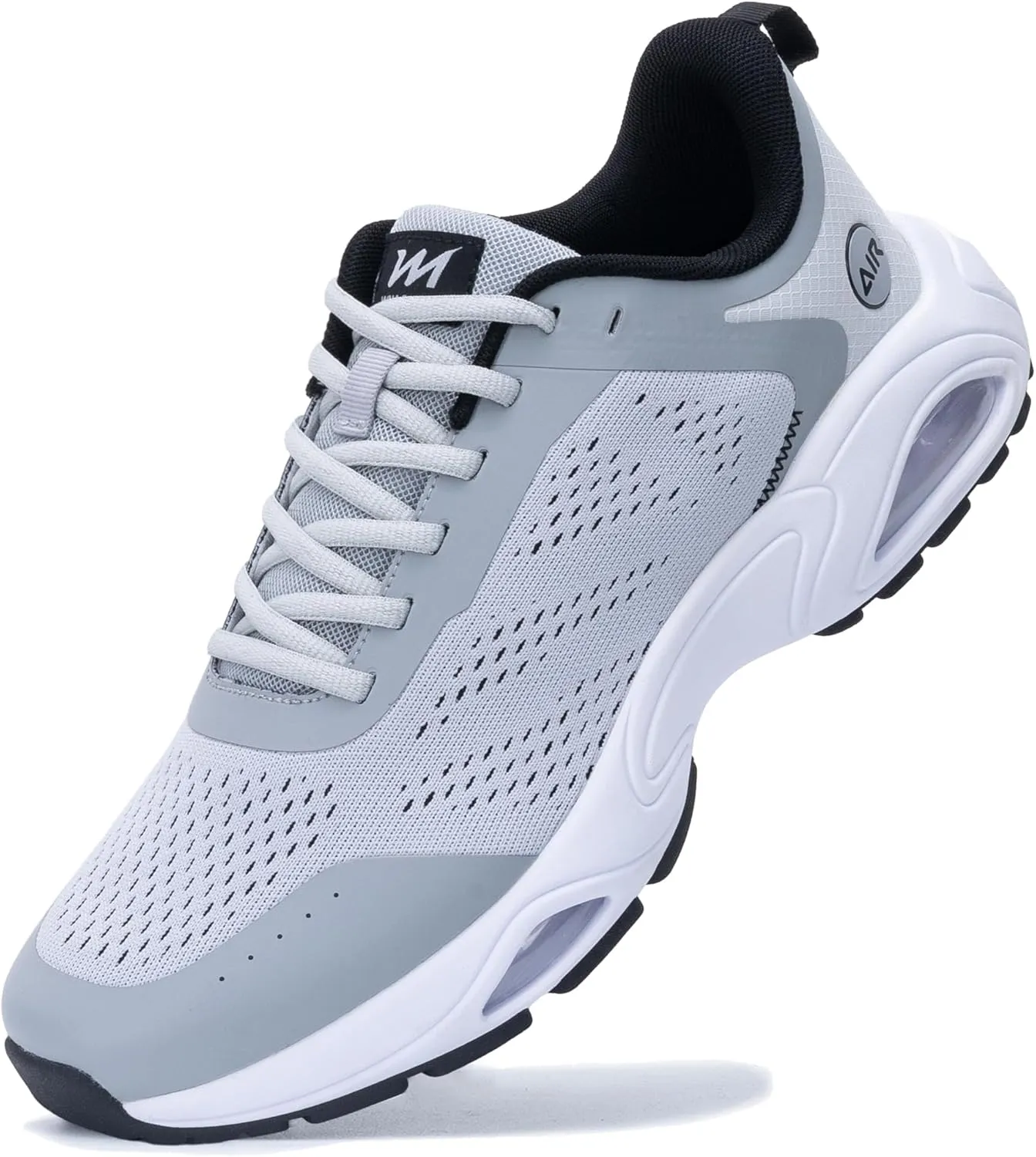 PERSOUL Mens Air Running Shoes Fashion Walking Tennis Sneakers Athletic Trail Shoes for Workout Jogging Gym BlackBlue Size 7-13