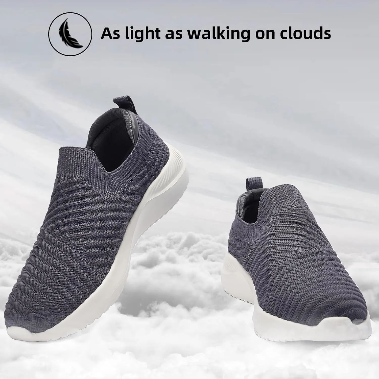 PPQ Womens Slip On Walking Shoes-Lightweight Comfort Breathable Travel Slip in Sneakers