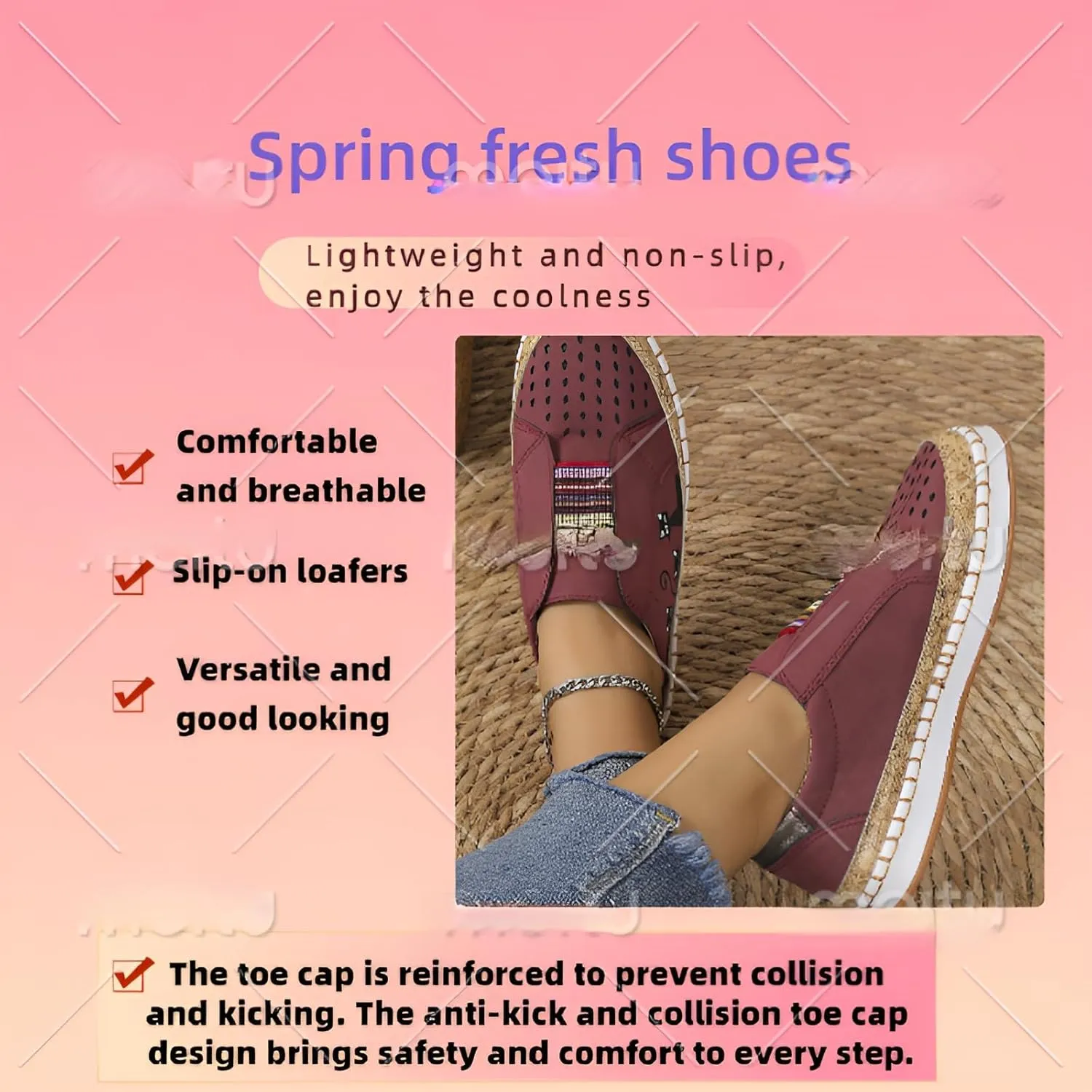 Rayootd Women's cat Print Orthopedic Shoes, Heart Shaped cat Print Low top Loafers, Comfortable Slip-on Walking Shoes Women's Breathable Sneakers