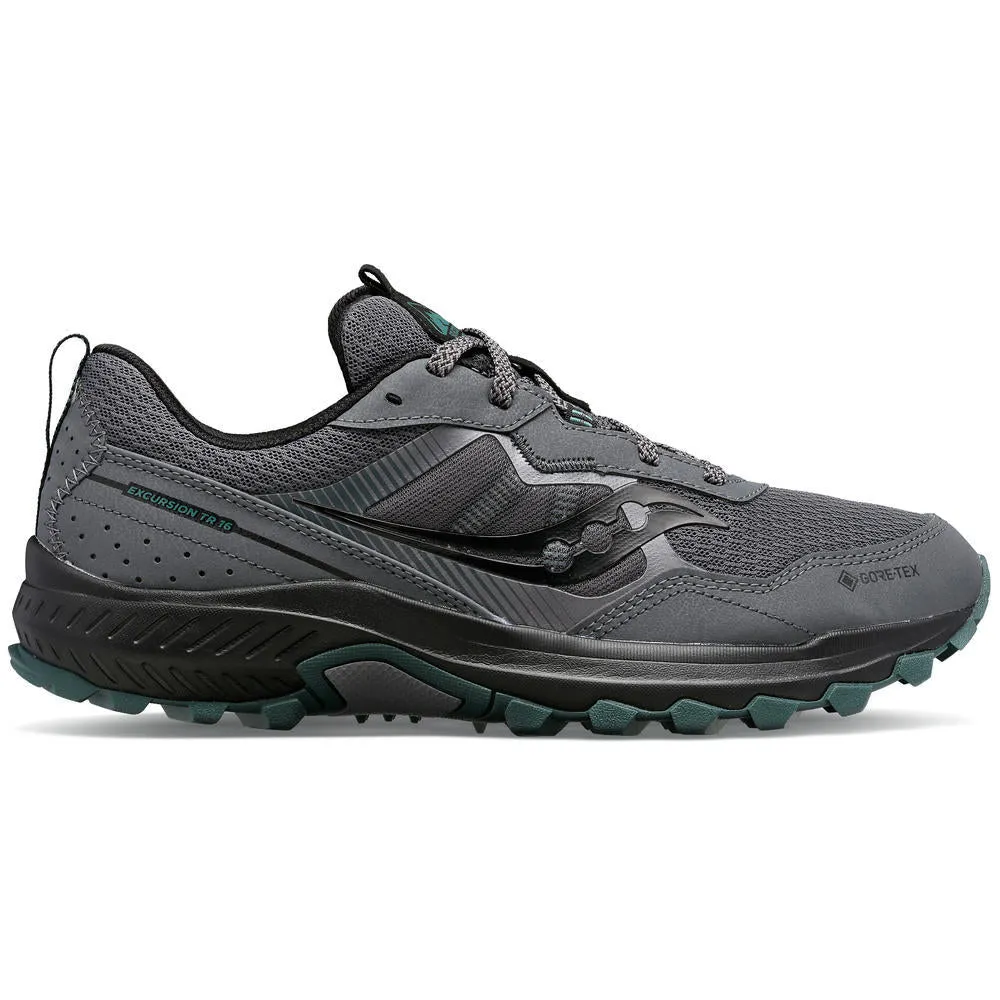Saucony Men's Excursion TR16 GTX Trail Shoe Shadow/Forest