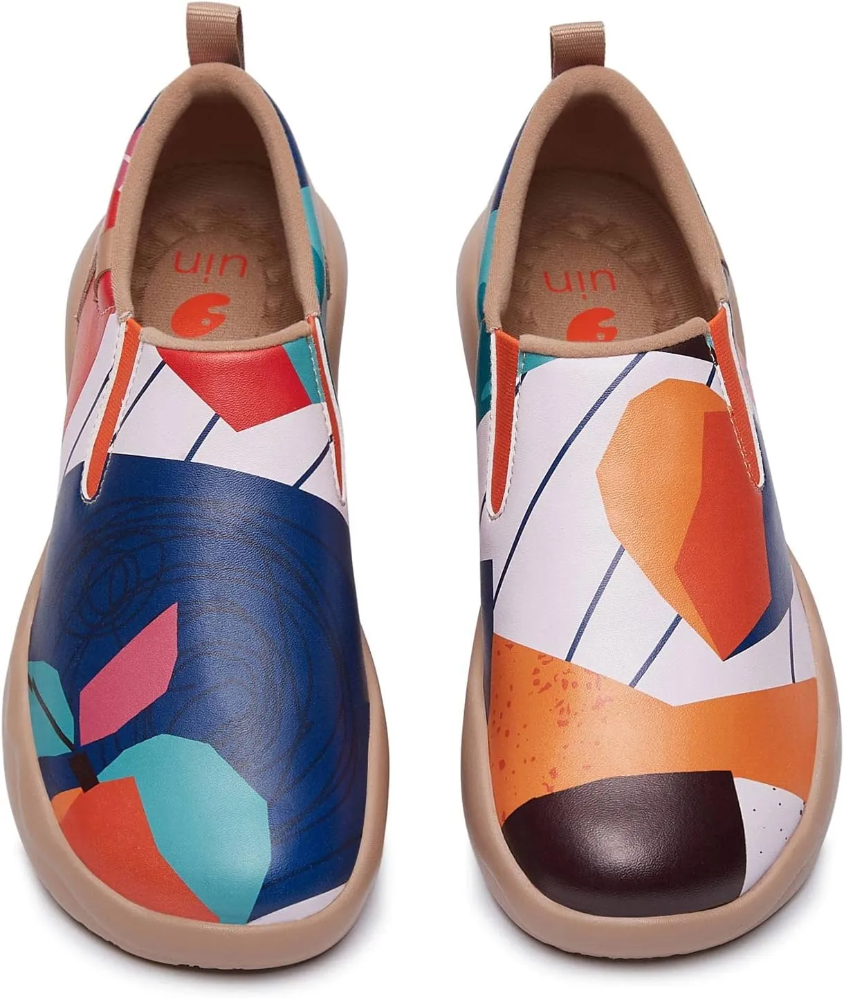 UIN Women's Walking Travel Shoes Slip On Microfiber Casual Loafers Lightweight Comfort Fashion Sneaker