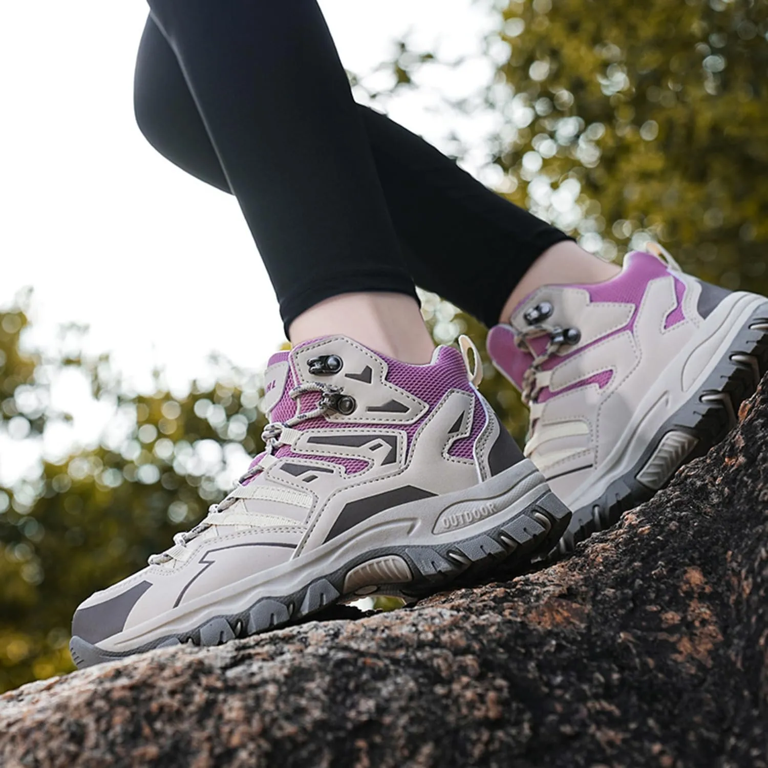 Waterproof Women's Hiking Boots Trekking Camping Boots for Outdoor