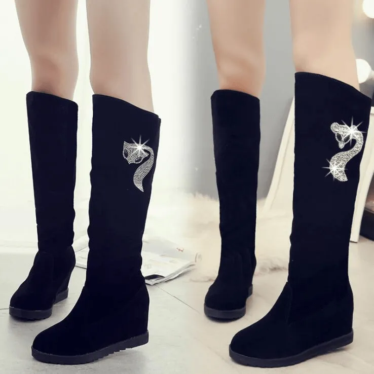 Women Winter Snow Boots Knee High Boots