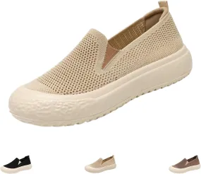 Women’s Breathable Mesh Walking Shoes, Orthopedic Support & Slip-On for Daily Wear, Travel & Hiking
