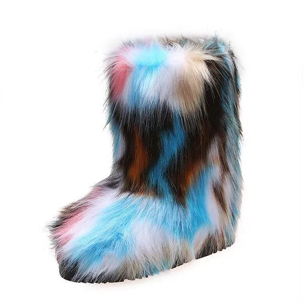 Women's Casual Warm Plush Mid-Leg Snow Boots 48476185S