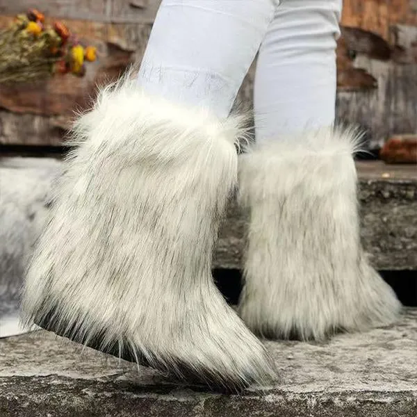Women's Casual Warm Plush Mid-Leg Snow Boots 48476185S