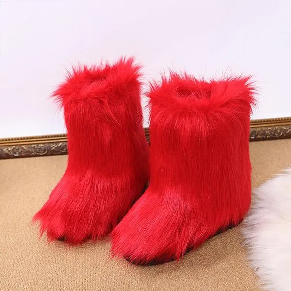 Women's Casual Warm Plush Mid-Leg Snow Boots 48476185S