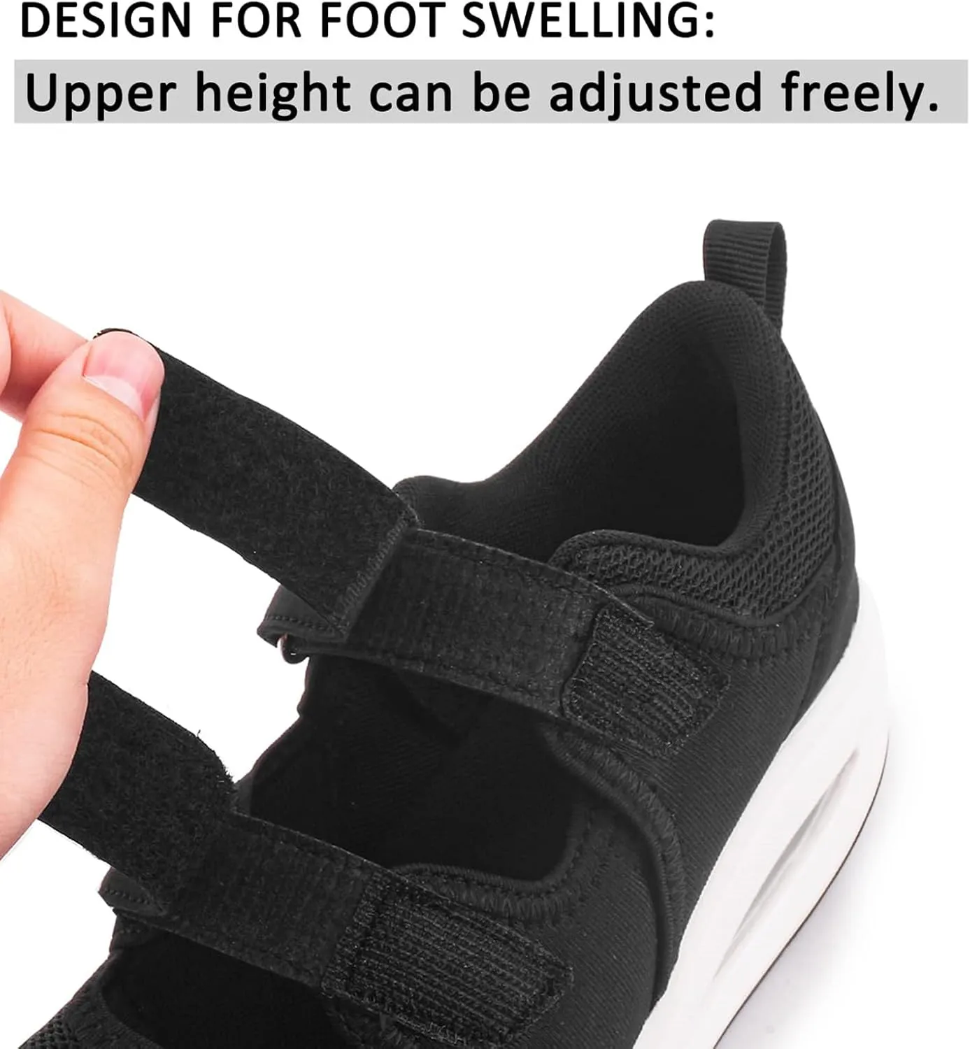 Women's Comfortable Working Nurse Shoes Non-Slip Adjustable Breathable Walking Buffer Fitness Casual Nursing Orthotic Lightweight Shoes