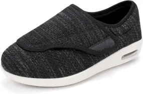 Women's Diabetic Shoes, Lightweight Wide Width Walking Sneakers with Adjustable Closures for Diabetic Edema Plantar Fasciitis Bunions Arthritis Swollen Feet