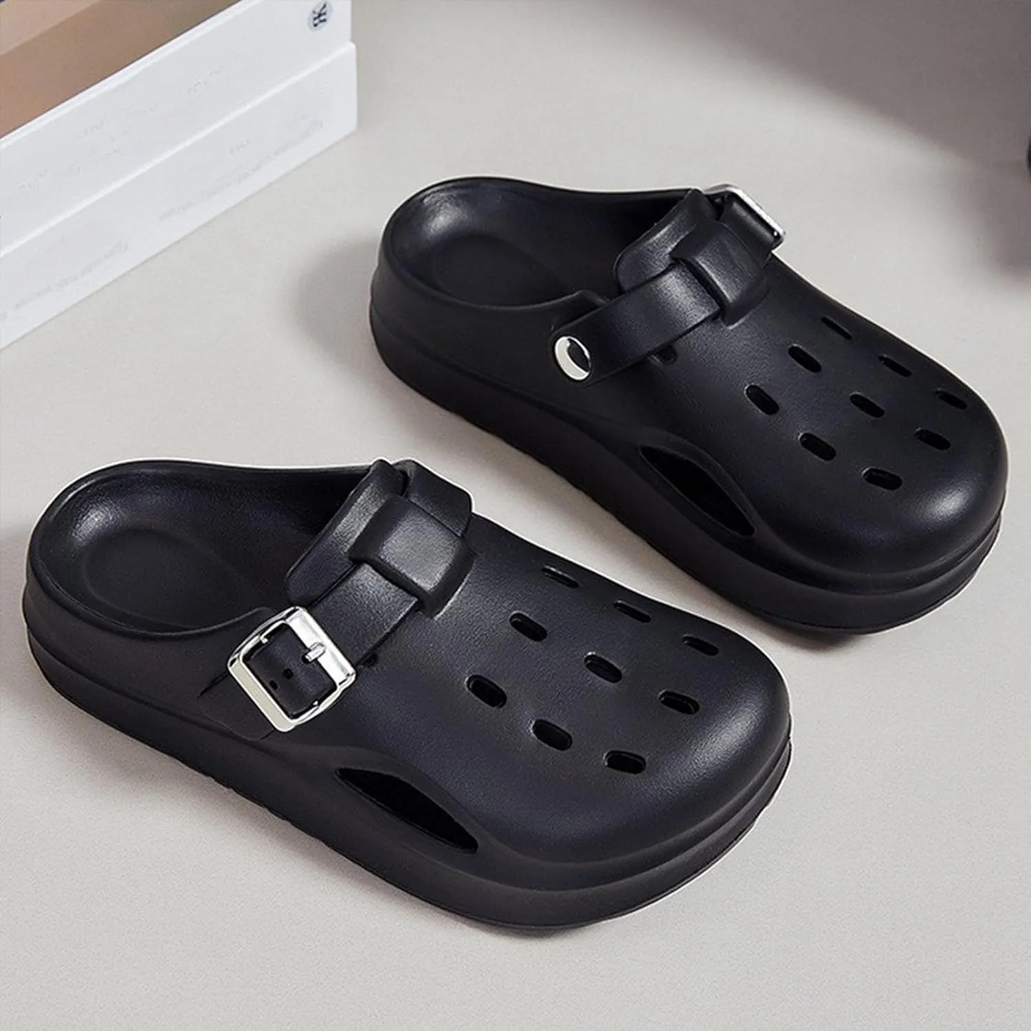 Women's Slide Sandals Comfortable Thick Sole Clogs Arch Support Slippers Casual Wear Lightweight Slip On Mules