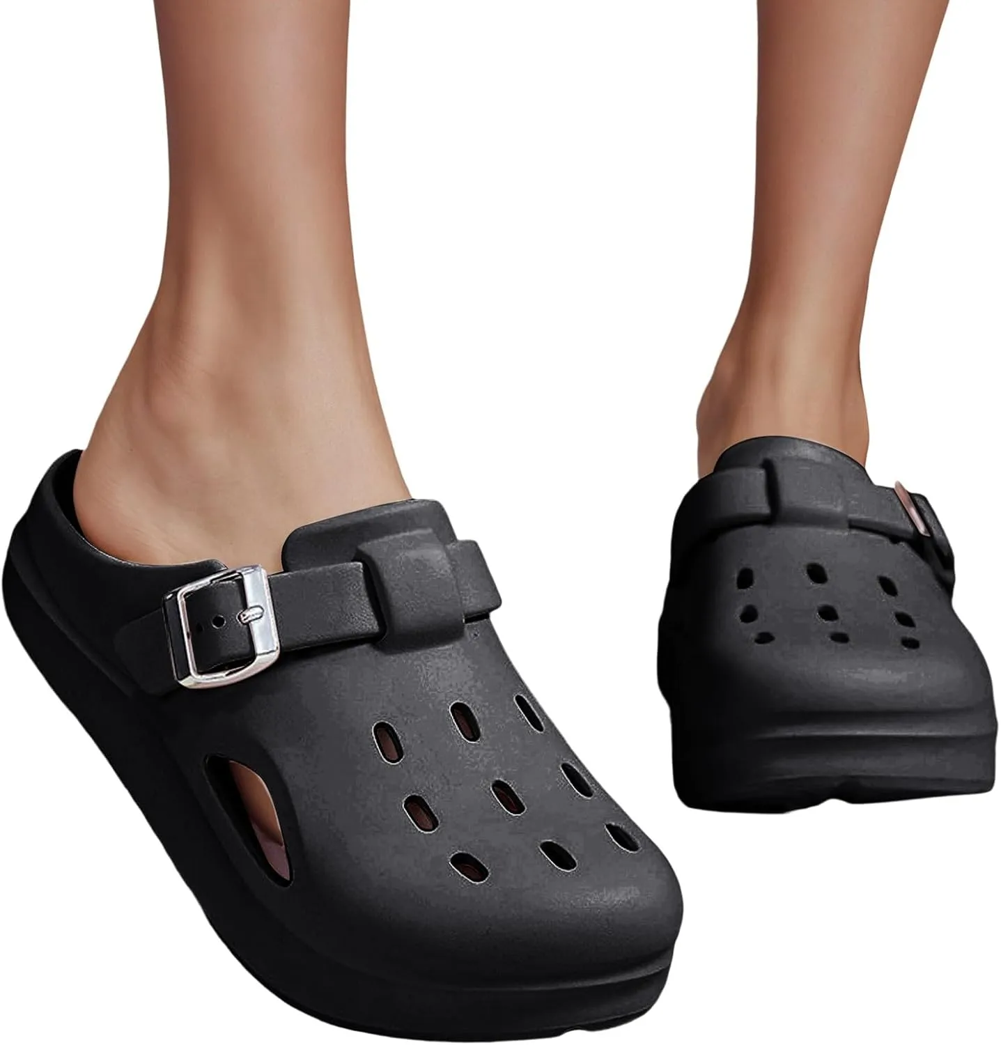 Women's Slide Sandals Comfortable Thick Sole Clogs Arch Support Slippers Casual Wear Lightweight Slip On Mules