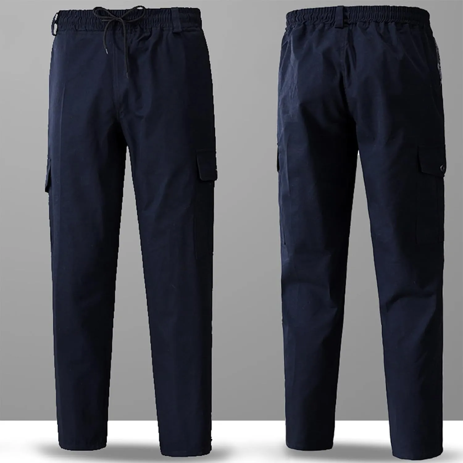 ZEFOTIM Casual Pants for Men Camouflage/Solid Color Cinch Bottom Casual Pant Breathable Trousers with Pockets