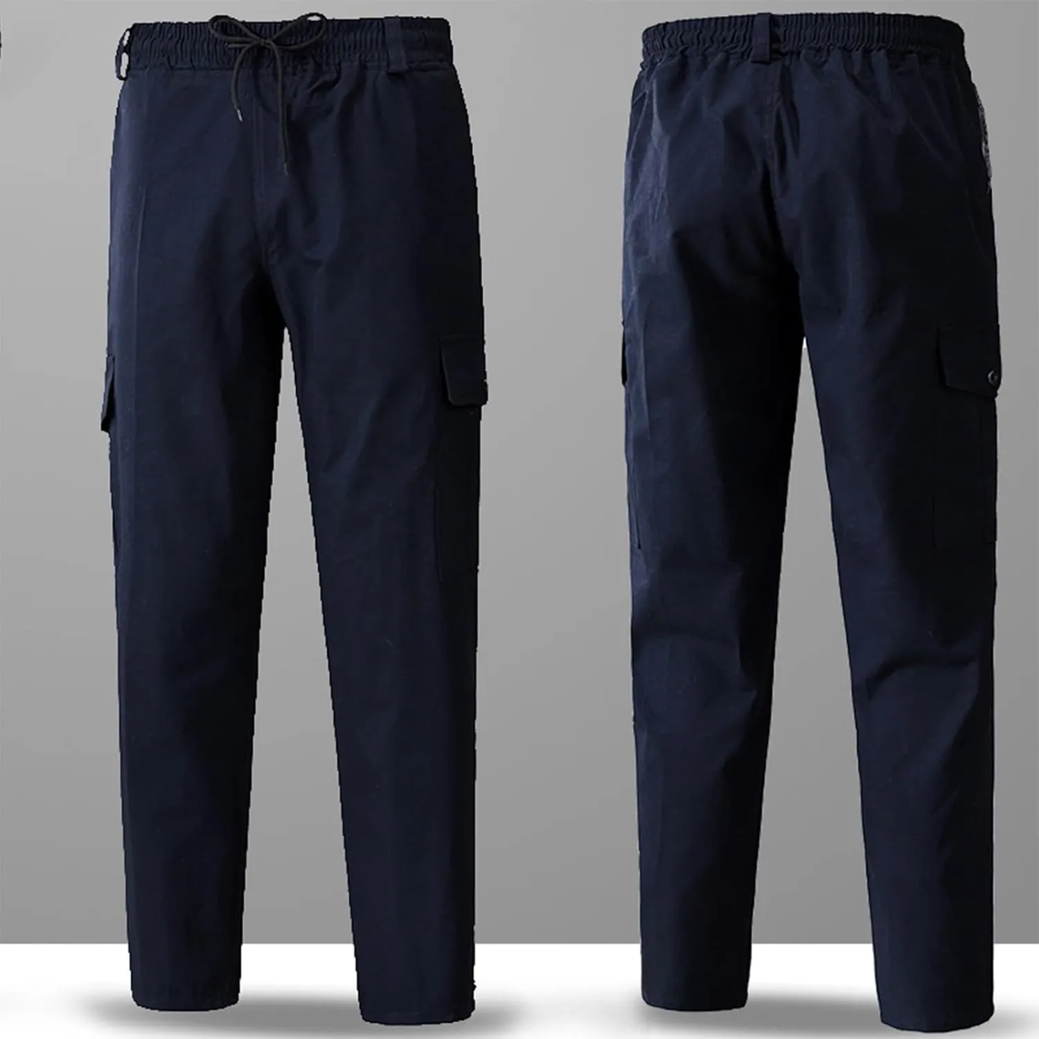 ZEFOTIM Casual Pants for Men Camouflage/Solid Color Cinch Bottom Casual Pant Breathable Trousers with Pockets