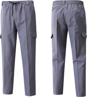 ZEFOTIM Casual Pants for Men Camouflage/Solid Color Cinch Bottom Casual Pant Breathable Trousers with Pockets